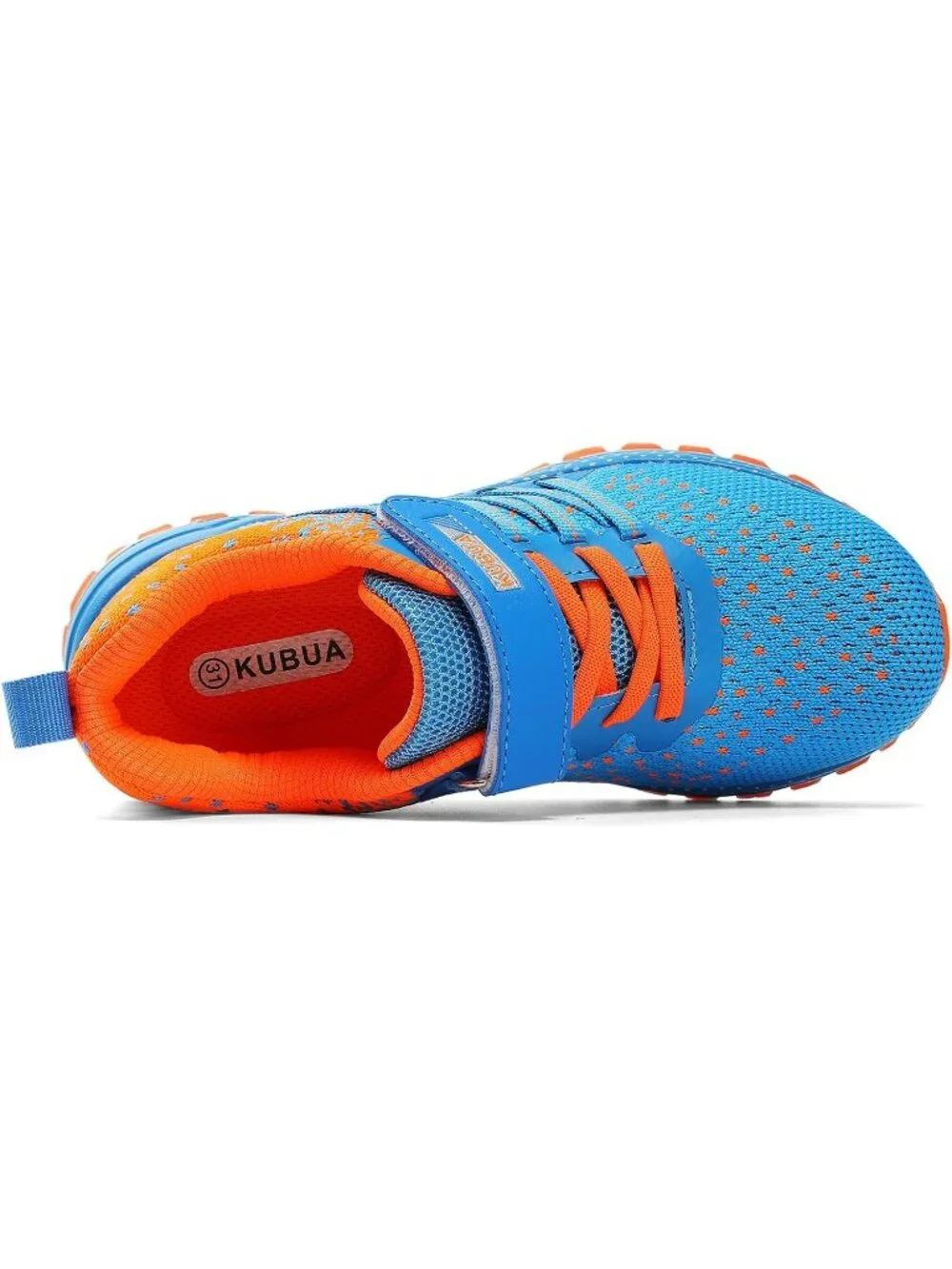 Kids Boys Girls Blue Orange Breathable Non Slip Tennis Running Sneakers Shoes